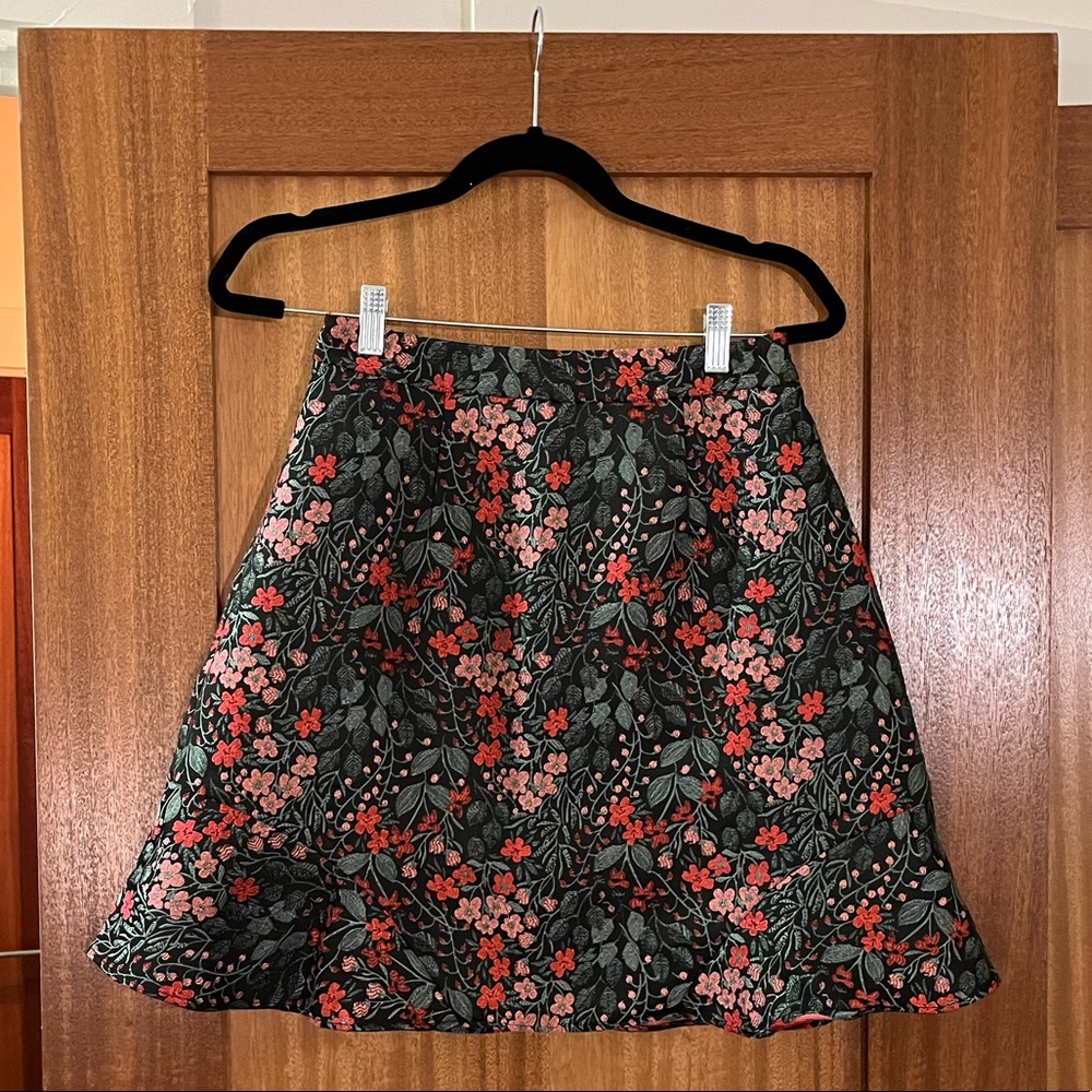 Anthropologie Hutch floral skirt